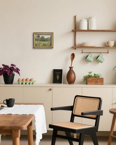 AIMAILON Framework Spring Wildflower Pattern, Impressionist Style 8x10 - color: Green Countryside Scenery, size: 10"L x 8"W