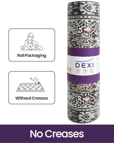 DEXI Kitchen Floor Mats Cushioned Anti Fatigue Runner Rug, 24x59 Red/Blue - color: Red/Blue, size: 59"L x 24"W x 0.4"Th