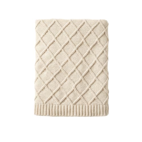 CREVENT Farmhouse Boho Knitted Throw Blanket for Couch Sofa Chair Bed Home Decoration, Soft Warm Cozy Light Weight for Spring Summer Fall (50''X60'' Chenille Ivory) - color: Chenille Ivory, size: 50inchx60inch