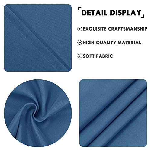 JIUZHEN Royal Blue Valance Curtains for Window 1 Panel, 36 x 16 Inches - color: Royal Blue, size: 36"W x 16"L (Pack of 1)