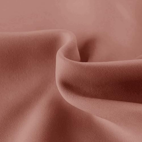 Hiasan Dusty Rose Valance Curtains for Window 42 x 12 Inches 1 Panel - color: Dusty Rose, size: 42"W x 12"L (Pack of 1)