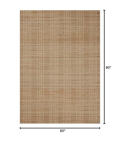 Loloi Chris Loves Julia Judy Natural/Cream 5'-0" x 7'-6" Area Rug - color: Natural / Cream, size: 5' x 7'6" (Rectangular)