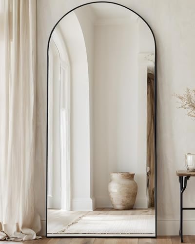 58"x21" Full Length Mirror, Over The Door Mirror,Black - color: Black, size: 58"L x 21"W