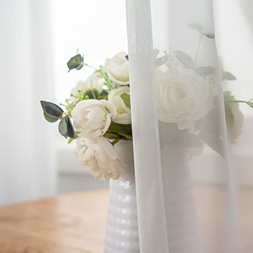 Pinch Pleated Curtains for Living Room and Bedroom 108 Inches Long,1 Panel - color: Off White, size: 52"W x 108"L (Pack of 1)