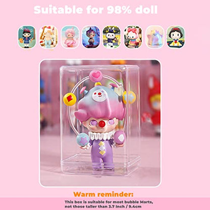 KissYou 2‑Pack Clear Display Box with Lid 3.74 x 2.56 x 2.17 Inch Container - size: 3.74 x 2.56 x 2.17 Inch