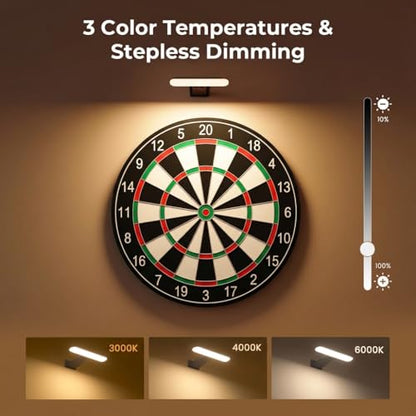 FULEN 2 Pack Picture Lights for Wall Rechargeable, Picture Frame Lights - color: Black, size: 2 PACK