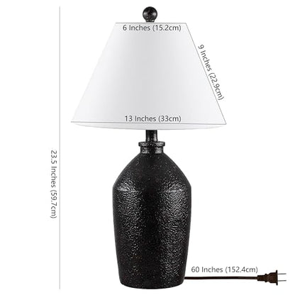 SAFAVIEH Lighting Collection Selna Dark Brown Table Lamp (LED Bulb Included)