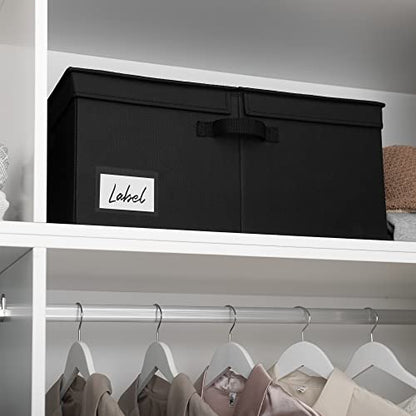 GRANNY SAYS Extra Large Storage Bins with Lids, Closet Bins, Black - color: Black, size: Extra Large - 1 Pack