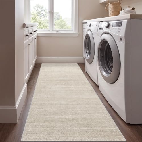 3x5 Runner Rug Non Slip, Washable Rug Runners for Hallways,Beige - color: Stripe-beige, size: 3' x 5' (Runner)