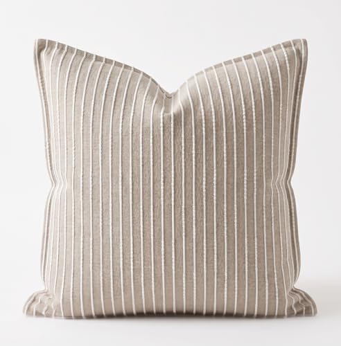 SanVia Designer Cotton Throw Pillow Covers 20x20 for Nooks, Beds & Sofas - color: Taupe, size: 20" x 20" (Pack of 1)