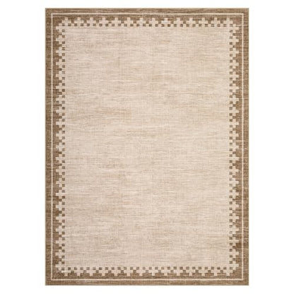 GarveeHome Living Room Rug 4x6 Washable Cross Bordered Soft Throw Carpet - color: Beige, size: 4' x 6' (Rectangular)
