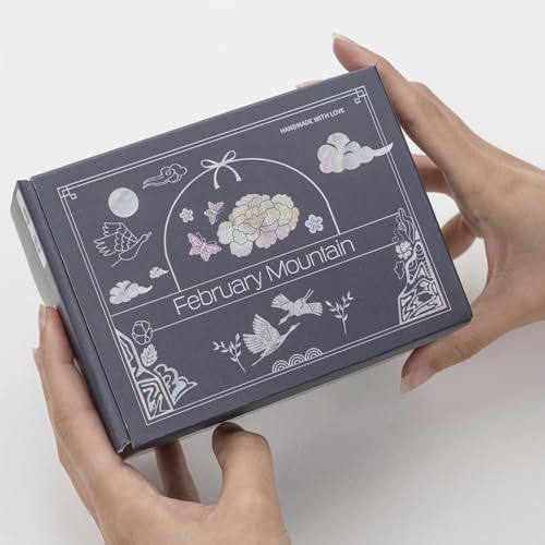 February Mountain Mother of Pearl Jewelry Box – Christmas, Birthday, Valentine’s Day & Mother’s Day Gift for Women, Wedding Keepsake, Elegant Holiday Stocking Stuffer (Cranes in Bloom) - color: Cranes in Bloom