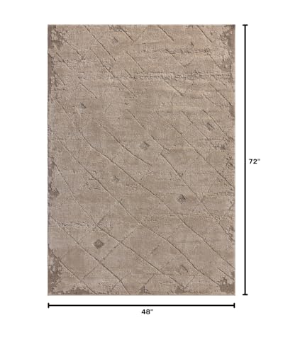 Loloi Amber Lewis Monty Beige/Natural 4'-0" x 6'-0" Accent Rug - color: Beige / Natural, size: 4' x 6' (Rectangular)