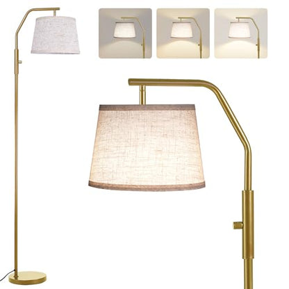 SUNMORY Floor Lamps for Living Room, 0-100% Dimmable Standing Lamp - color: Gold