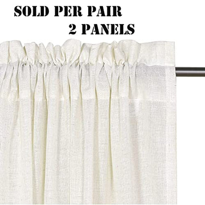 H.VERSAILTEX Heathered Natural - color: Heathered Natural, size: 52"W x 108"L (Pack of 2)