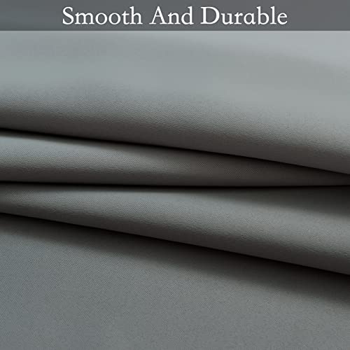 SimpleHome Ombre Gradient Grey White to Gray Curtains for Bedroom, 42Wx63L - color: Grey and White, size: 42"W x 63"L (Pack of 2)