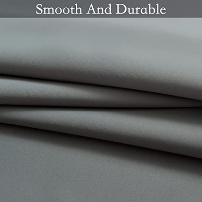 SimpleHome Ombre Gradient Grey White to Gray Curtains for Bedroom, 42Wx63L - color: Grey and White, size: 42"W x 63"L (Pack of 2)