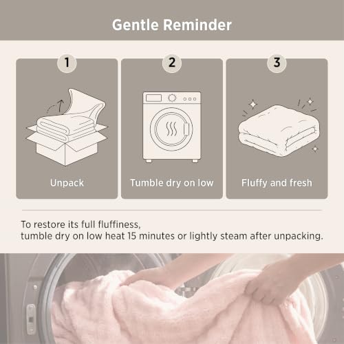 Bedsure Cloud Bubble Fleece Queen Blanket for Bed, Light Pink, 90"×90" - color: 02 Light Pink, size: Queen (90" X 90")