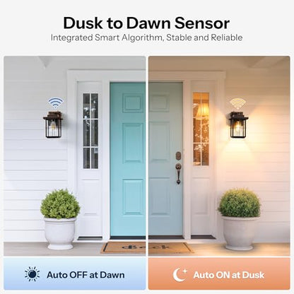 Gleamz Porch Light with GFCI Outlet, Bronze Outdoor Light with Outlet - color: Oil-Rubbed Bronze