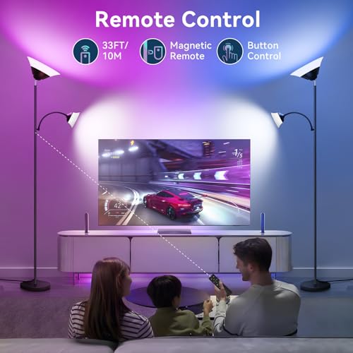 SIBRILLE B0FSZL5WQYSIBRILLE RGB Torchiere Floor Lamp