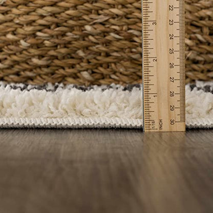 Hauteloom Masada Area Rug - color: Charcoal, Beige / Godalming, size: 5'3" x 7'3" (Rectangular)