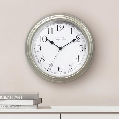 Presentime Chic Home Collection 10" Molly Clock - color: Silver