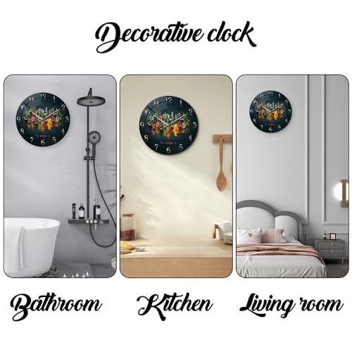 Kitchen Wall Clocks Battery Operated 14 Inch - color: Black3, size: 14 Inch