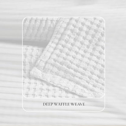 Threadmill Twin Waffle Bed Blanket, Rayon Derived from Bamboo, White - color: White, size: Twin (68" x 92")