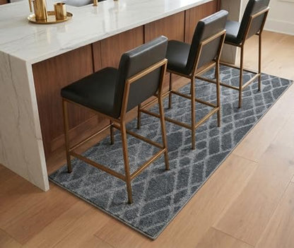 Hallway Runner Rug, 2'7" x 2' Washable Non-Slip Carpet Runner, Custom Size - color: Soft Grey, size: 2'7" x 2' (Runner)
