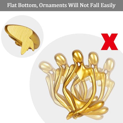 Sandstone Resin Thinker Statue Style Abstract Sculpture, Gold, Left - color: Small Gold, size: Left 1pc