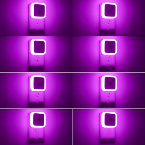 Sujeet Night Light, Night Lights Plug into Wall 8-Pack, Nightlight Plug in Night Light, Dusk to Dawn Night Lamp Led (Pink) - color: Pink
