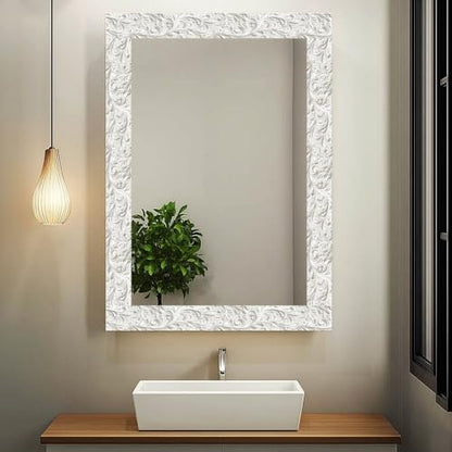 IVN Wallpaper Border Peel and Stick Wall Classic White Carving 4x196 Inch - color: Classic White Carving