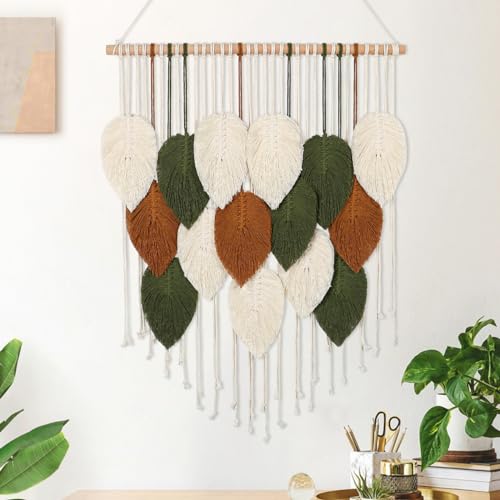 Macrame Wall Hanging Boho Woven Tapestry Chic Home Decor Modern Wall Art - color: 23.6"W x 29.5"L