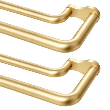 KAMANINA 2 Pack Double Curtain Rod 32 to 58 Inch, Gold Blackout Drapery Rod - color: Gold, size: 32-58" (2 Pack)