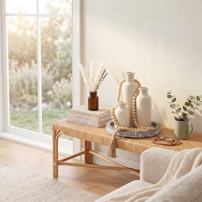 5 Pcs Coffee Table Decor Set, Gray White - color: Gray White