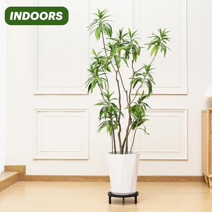 3 Pack 10.2 Inch Metal Plant Stands Outdoor Indoor Pot Riser,Black - color: 10.23"-Black
