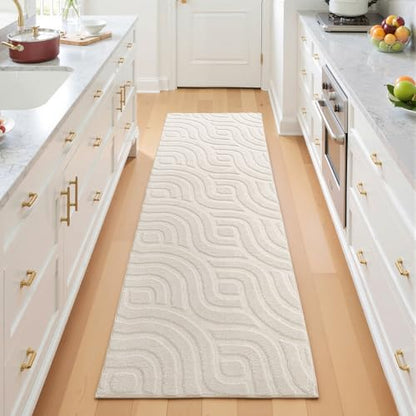 SHACOS 2x6 Runner Rugs Fluffy Rug for Hallway Entryway, Beige - size: 2×6