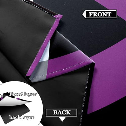 weesire Black and Purple Blackout Curtains, 52 x 96 Inch, Grommet, 2 Panels - color: P1-purple, size: 52"W x 96"L (Pack of 2)