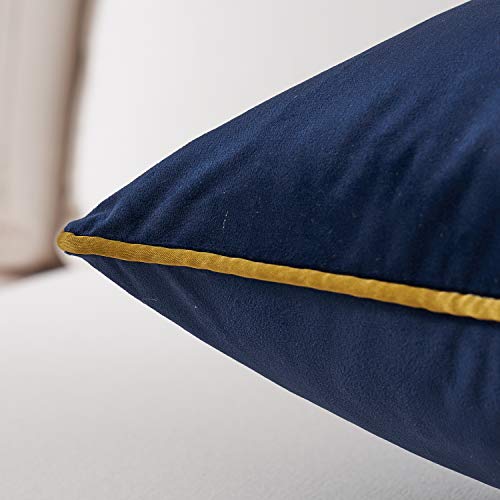 Avigers Throw Pillow Cover 20 x 20 Inch, Blue, Velvet, Hidden Zipper - color: Blue, size: 20" x 20" (Pack of 1)