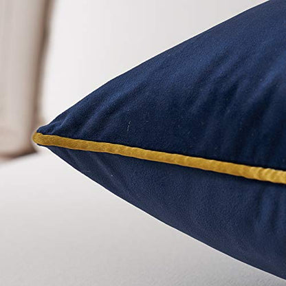 Avigers Throw Pillow Cover 20 x 20 Inch, Blue, Velvet, Hidden Zipper - color: Blue, size: 20" x 20" (Pack of 1)