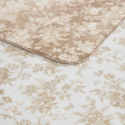 Laura Ashley - Soft Reversible Throw Blanket for Bed & Couch, 50 x 70 - color: Walled Garden Brown