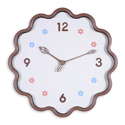 Wall Clock, Modern 14 Inch, Chocolate