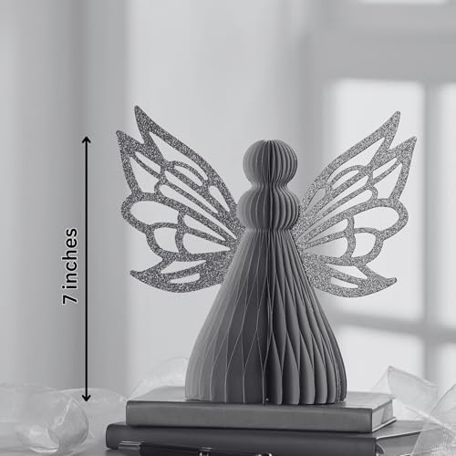 Your Heart's Content Honeycomb Paper Angel (Ivory Angel) - color: Ivory Angel