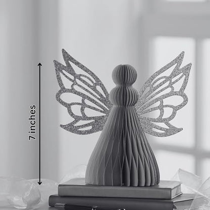 Your Heart's Content Honeycomb Paper Angel (Ivory Angel) - color: Ivory Angel
