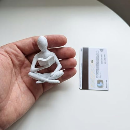Abstract Reading Sculpture, Modern Minimalist, Desk Decor, Home Office Decorative Figurine, Creative Gifts