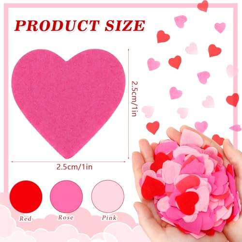 MARFOREVER Valentines Day Heart Paper Confetti Red Heart Tissue Decoration - style: Heart