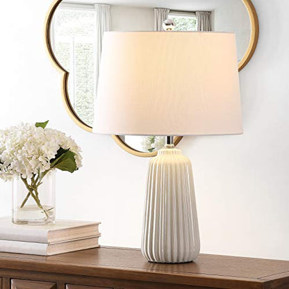 SAFAVIEH Lighting Sawyer Table Lamp, 24″ Ceramic Ivory TBL4344A - color: Ivory