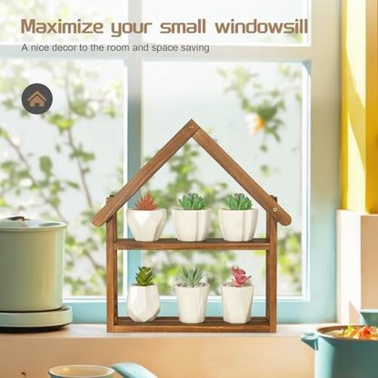 Jotsport Small Windowsill Plant Stand Desktop Succulents Holder
