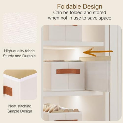 Storage Bin with Double Handles,Beige Basket,15x6x5 In,1-Pack - color: Beige, size: 1-Pack