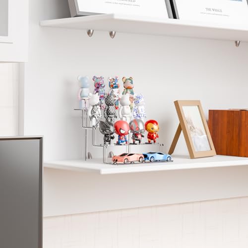 Yieach 4 Tier Clear Riser Display Stand - Tool-Free Assembly - 9 Inch Figure Display,Perfume Stand Organizer and Cologne Shelf,Small Acrylic Stands for Fragrance,Figure,Car,Collectibles and Funko Pop - size: 2 In Width-4 Tier